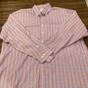 Brooks Brothers Button up Pink and blue pattern shirt Mens